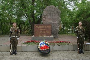 Накануне Дня Победы представители ВУЦ приняли участие в торжественном митинге