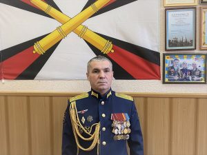 Поздравление начальника военного учебного центра полковника Коренчука Ю.Н. с Днем ракетных войск и артиллерии